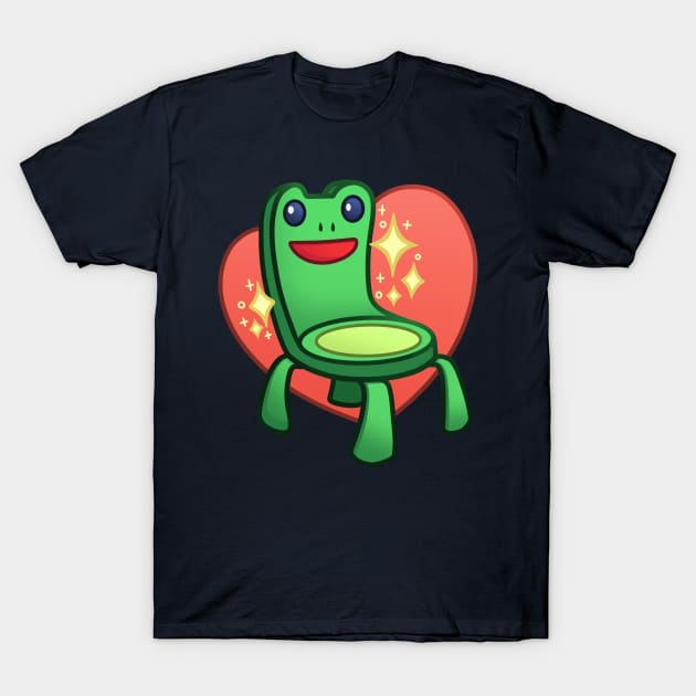 Froggy Chair T-Shirt by ChristaDoodles